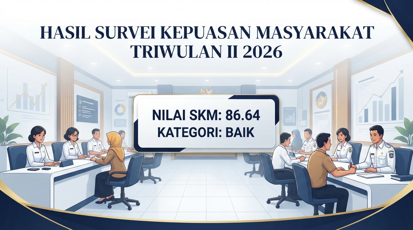 DPMPTSPTK Kabupaten Tasikmalaya Pertahankan Kinerja "Baik" pada SKM Triwulan II Tahun 2026 dengan Nilai 86,64
